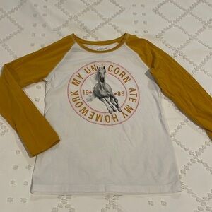 Arizona 🦄 Unicorn Girls Long Sleeve Top 💛